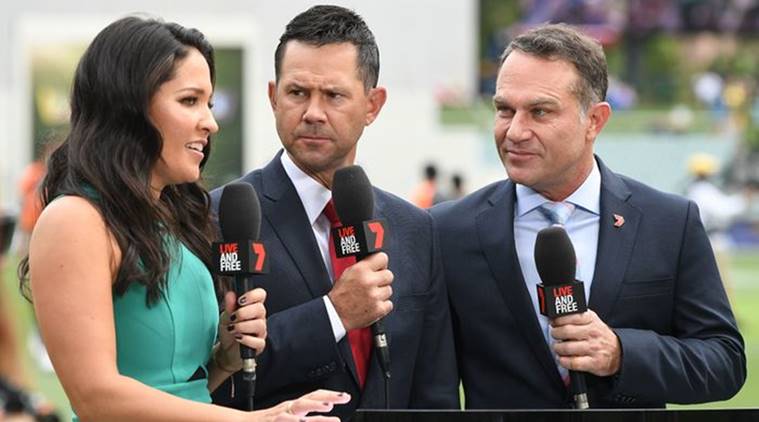 Former Australia players Ricky Ponting and Michael Slater