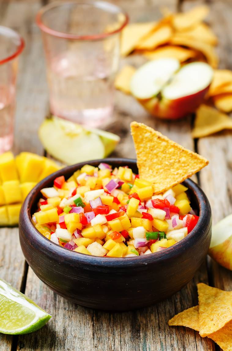 mango, mexican mango salad, mango recipe, food recipe, indian express, indian express news