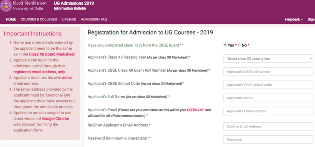 du, du admission, du admission portal, du registration open, du registration link, du ug admission, du pg admission 2019, du.ac.in, delhi univeristy, du documents needed, education news, indian express news