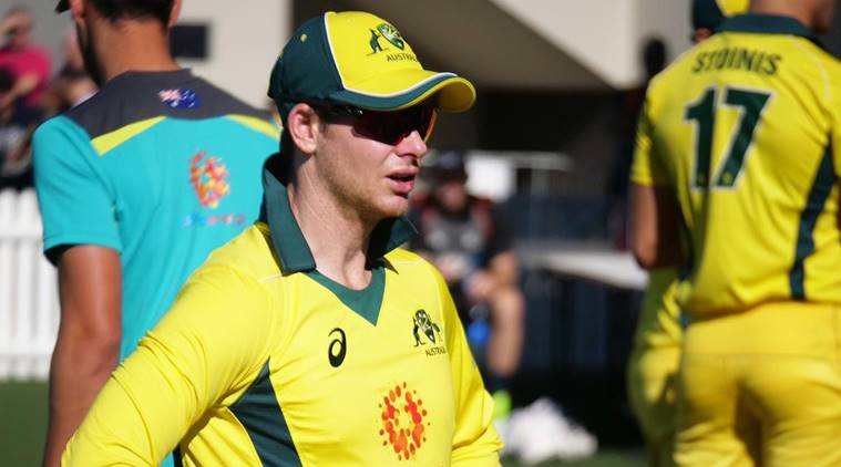 Steve Smith during the warm up game against New Zealand