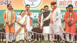 sumitra mahajan Sumitra Mahajan, Sumitra Mahajan Lok Sabha, Sumitra Mahajan Indore, Sumitra Mahajan speaker, madhya Pradesh congress, indore lok sabha seat, Lok Sabha elections 2019, indian express