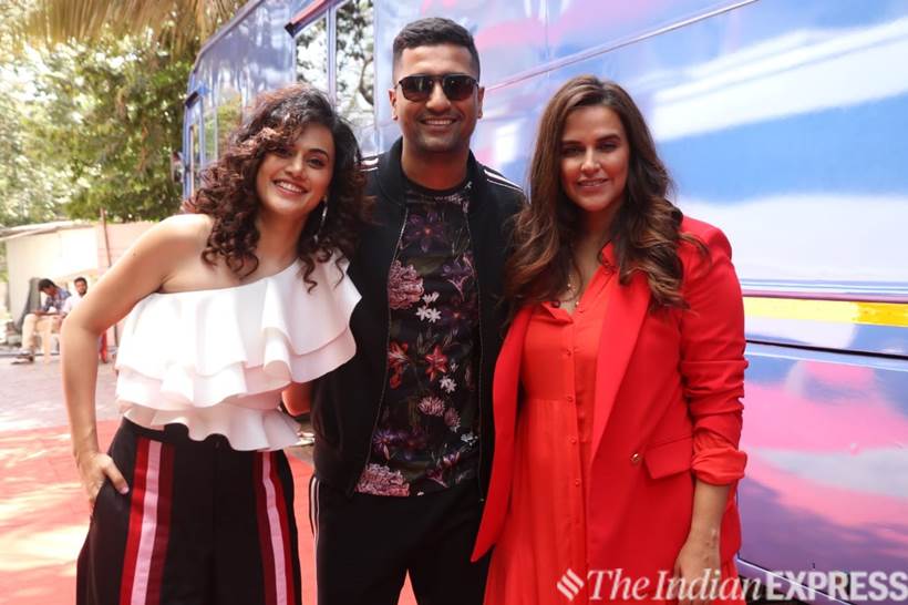 Taapsee Pannu, Vicky Kaushal, Neha Dhupia