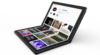 thinkpad x1, foldable laptop, laptop fold, fold laptop, lenovo thinkpad x1, lenovo thinkpad x1 foldable laptop, foldable laptop prototype