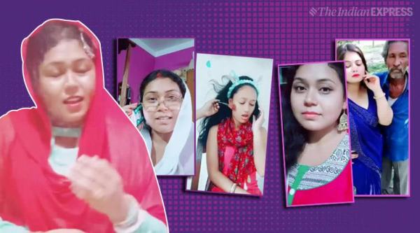 TikTok videos of this woman are going viral for her on-point expression! |  Trending News,The Indian Express