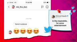 chinmayi sripaada, request for nudes, man ask for nudes, chinmayi man ask for nudes, girl savage reply to nudes, witty reply for creeps, viral news, indian express, entertainment news