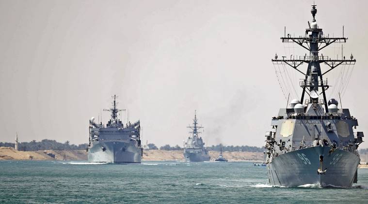 US, US Iran, Iran US, US Pentagon Iran, Iran US war, Iran Us sanctions, Tehran US, USS Arlington, patriot missles, indian express, world news