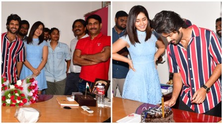 Vijay Deverakonda celebrates birthday on the sets of Kranthi Madhav film