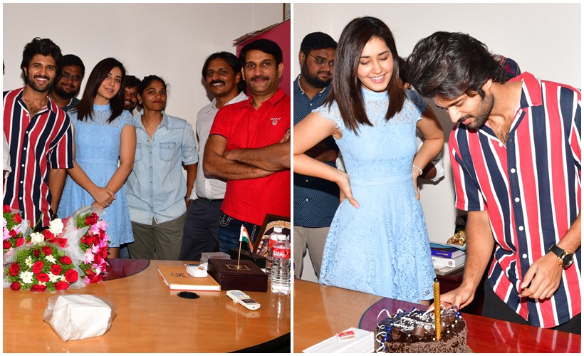 Vijay Deverakonda celebrates birthday on the sets of Kranthi Madhav film
