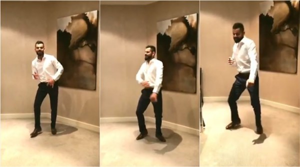 virat kohli, virat kohli dance, kohli punjabi song dance, cricket world cup 2019, cricketers dance video, viral videos, indian express, cricket news, sports news