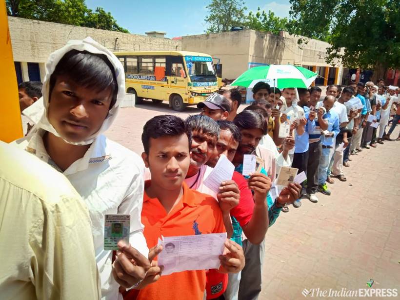 lok sabha election, lok sabha election 2019 photos, lok sabha election 2019, election, election 2019, election 2019, election 2019 news, How to Vote#India, lok sabha election voting percentage, lok sabha election phase 6, lok sabha election phase 6 voting, india news, lok sabha election voting percentage, lok sabha election voting, election news, indian express