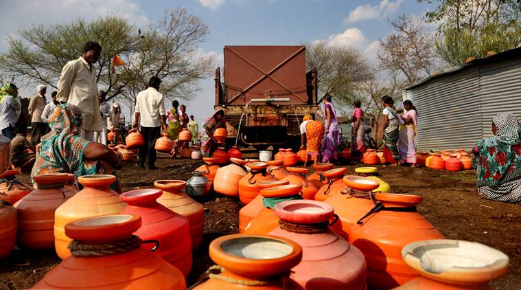 Maharashtra water crisis, water crisis India, Maharashtra water crisis, Maharashtra drought, water tankers maharashtra, indian express, latest news