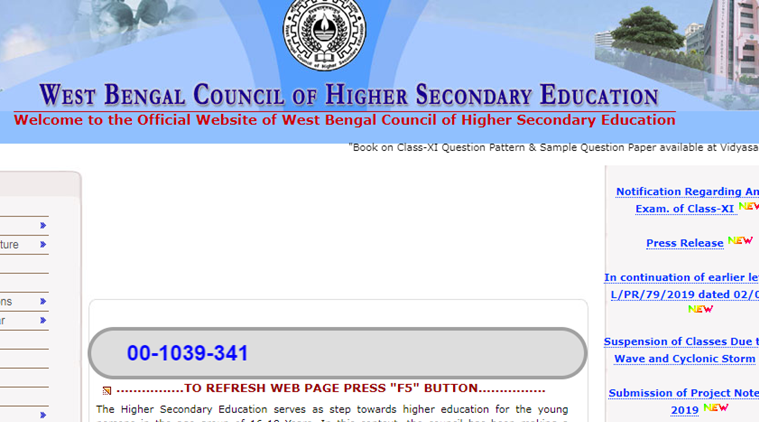 Declared! West Bengal WBCHSE HS 12th result 2019: Websites ...