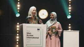Winners Marilyn Booth and Jokha Alharthi_credit Man Booker International Prize-759 no alt set