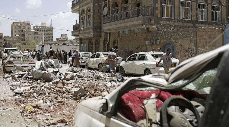 Saudi-led coalition in Yemen strikes Sanaa, casualties reported