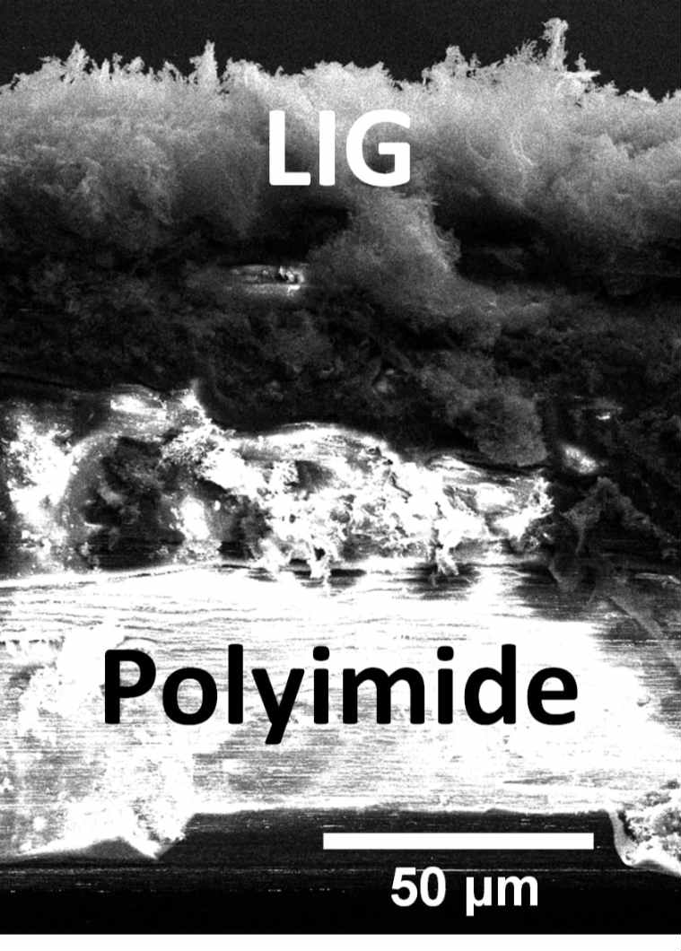 rice university, lig, laser induced graphene, lig produce electricity, static electricity, graphene foam, static charge, wearables