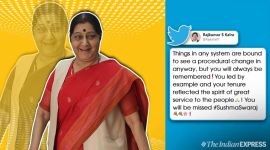 sushma swaraj, sushma swaraj MEA, new foreign minister, sushma swaraj not part of cabinet, sushma swaraj quit ministry, people miss sushma swaraj, sushma swaraj mea tenure, Subrahmanyam Jaishankar, viral news, india news, indian express