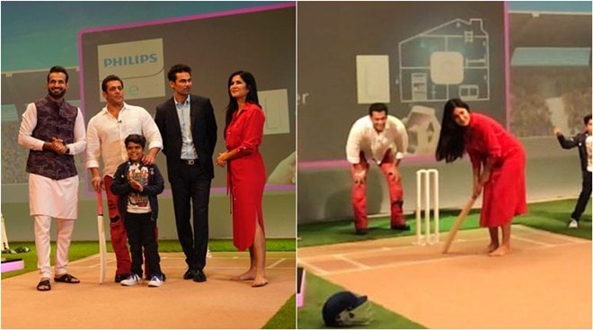 Salman Khan and Katrina Kaif play cricket | Entertainment Gallery ...