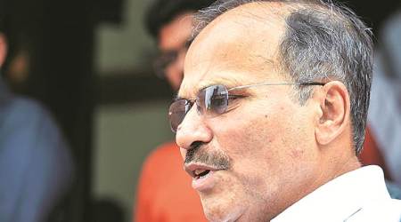 Adhir Ranjan Chowdhury house vandalised, Congress MP Adhir Ranjan Chowdhury delhi residence attacked, congress leader in lok sabha, delhi news, congress news, latest news, indian express