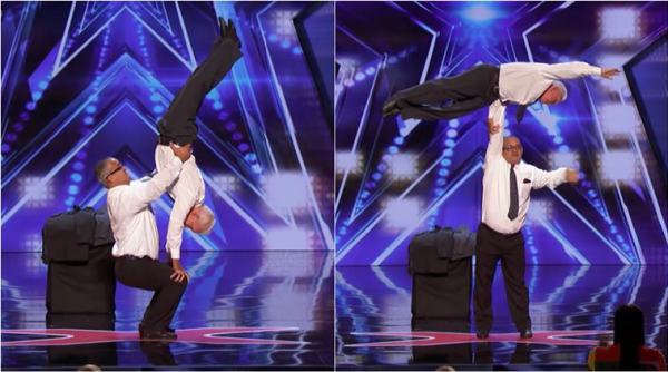 america's got talent, agt, agt good acts, elderly men balancing act, viral news, viral videos, indian express