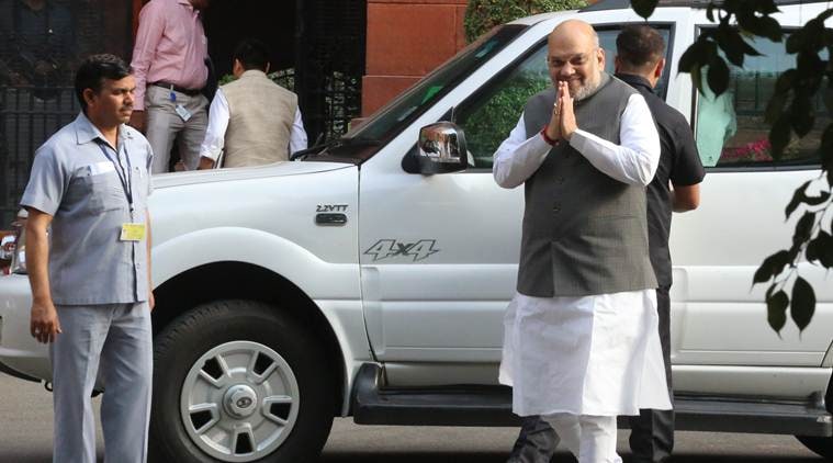 Amit Shah, Amit Shah in Gujrat, Amit Shah in Ahmedabad, Amit Shah first visit to Gujarat, Indian Express news.