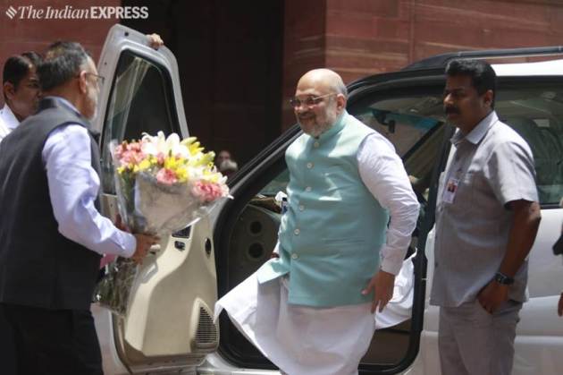 amit shah takes charge as home minister