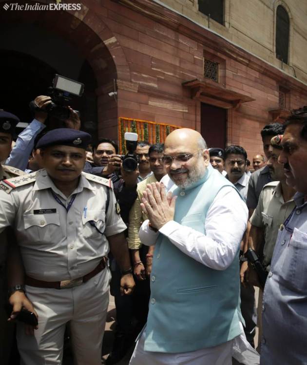 amit shah takes charge as home minister