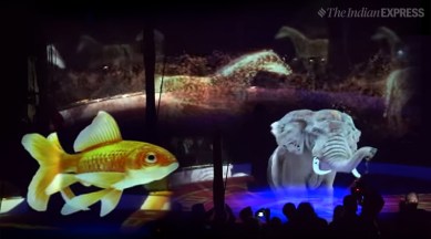 Watch: German circus wows all using 3D hologram animals instead of real  ones | Trending News,The Indian Express