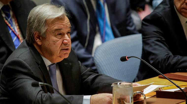 UNITED NATIONS, UN CHIEF ANTONIO GUTERRES, MYANMAR FLOODS, INDIA FLOODS, SOUTH EAST ASIA, world news, indian express