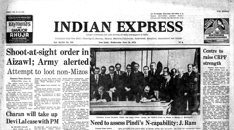 Forty Years Ago, June 20, 1979: Aizawl Unrest