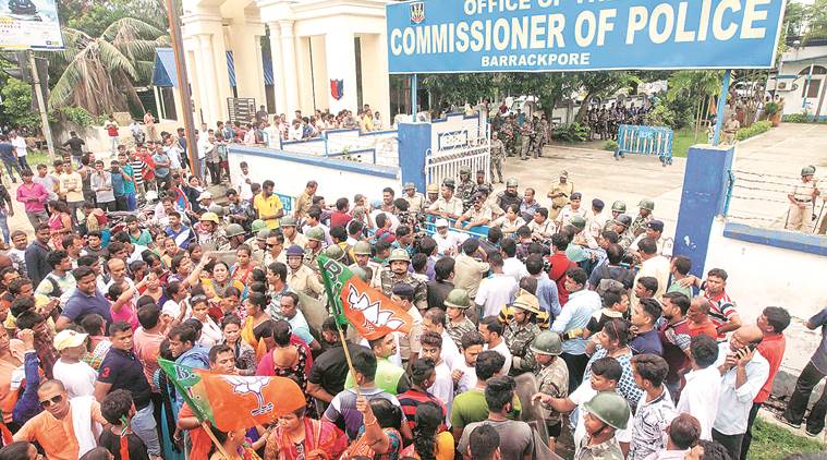 Kolkata news, Kolkata, Bengal news, Bhatpara, Bhatpara violence, Bhatpara violence BJP, BJP TMC, TMC, Indian Express