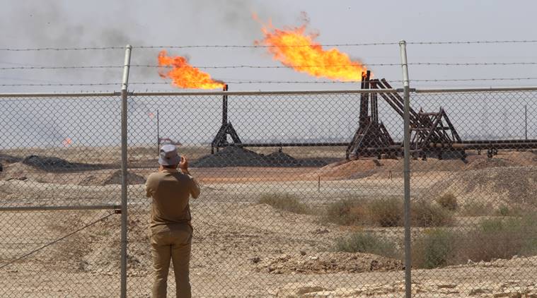 iraq news, basra news, rocket attack, ExxonMobil, Exxon in iraq, oil companies in iraq, us military, baghdad news, Burjesia, us-iran conflict, Shi'ite militias, gulf of oman, Katyusha missile, tehran, Royal Dutch Shell PLC, world news, indian express