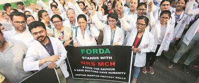 Bengal protests reach Delhi, 3 hospitals face strike today