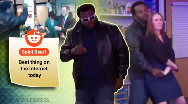 The office, office, video, bhojpuri songs, lagawelu jab lipistic, office funny clips, viral video, trending, funny bhojpuri videos, viral video, indian express, indian express news