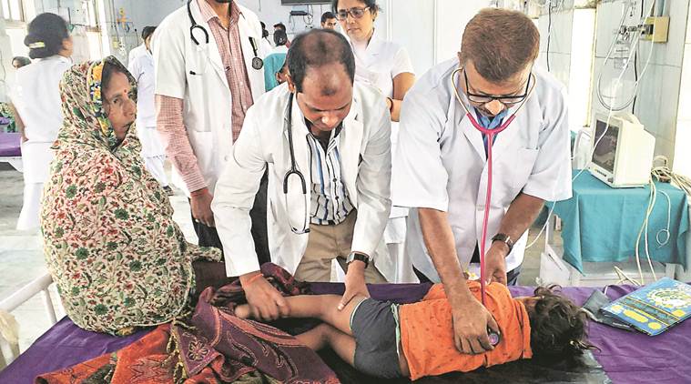 Encephalitis, Encephalitis bihar, Encephalitis bihar deaths, bihar news, aes, aes in children, acute encephalitis syndrome, aes disease, bihar aes, aes in bihar, sri krishna medical college and hospital, aes death toll, aes updates, nitish kumar, bihar chief minister, dr harsh vardhan, india news, Indian Express