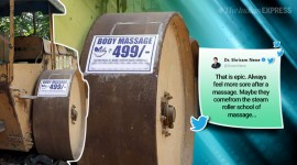 anand mahindra, anand mahindra funny tweets, anand mahindra whatsapp wonderbox, jcb memes, anand mahindra road roller massage, funny ads, indian express