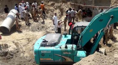 Borewell, child falls in Borewell, NDRF rescue, Punjab, Sunam child falls in borewell, India news, Sangrur, Punjab Police, Indian express