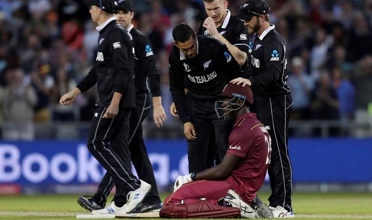 carlos brathwaite, brathwaite vs new zealand, west indies vs new zealand, world cup match, ross taylor, world cup highlights, world cup results, world cup scores, world cup match, cricket news