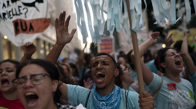 brazil general strikes, brazil strikes, brazil pension reform strike, pension reforms brazil, budget cut protest brazil, Jair Bolsonaro, Brazil president, brazil president jair bolsonaro, president bolsonaro, world news, indian express