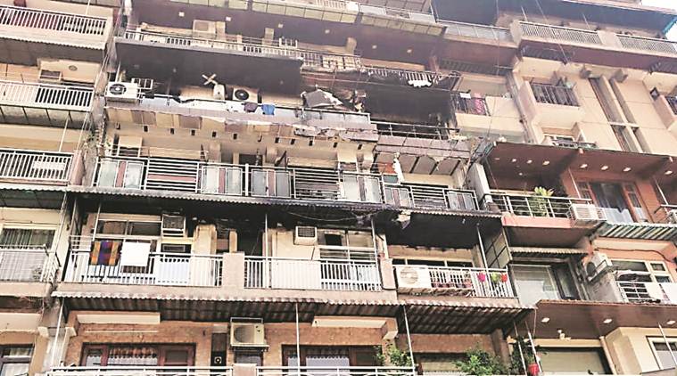 delhi, delhi news, delhi fire, pitampura fire, pitampura building fire, Tower Height Apartment pitampura, delhi fire servies 