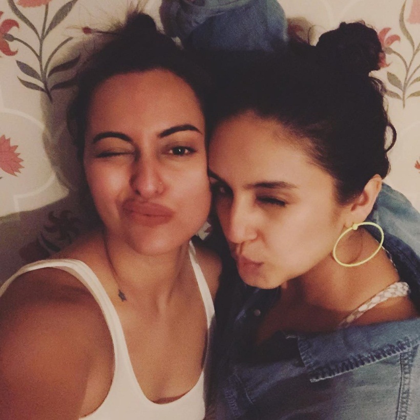 sonakshi sinha with huma qureshi