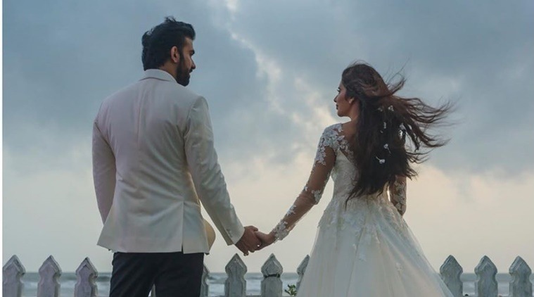 Charu Asopa and Rajeev Sen engagement photos