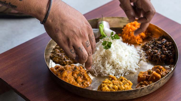 Dham thali, khatta mutton dish, Kangri cuisine, kulth ki dal, Chef Shiv Kumar Sharma