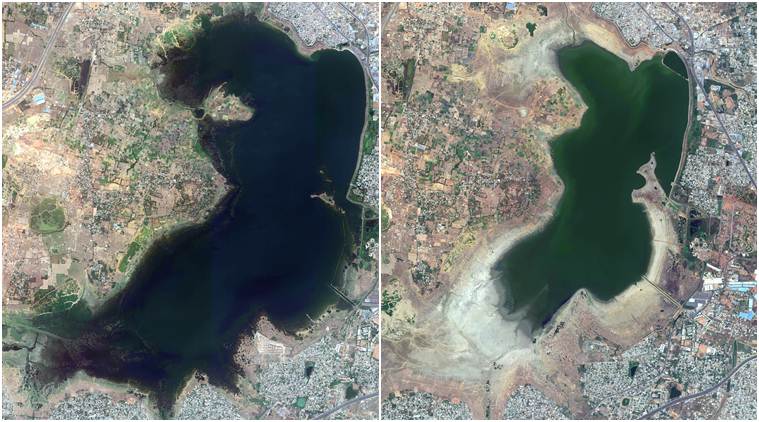Satellite pictures show why Chennai is facing severe water crisis