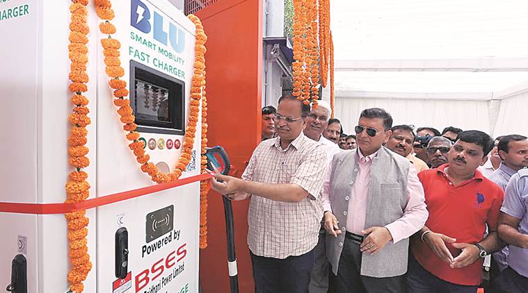 Delhi gets first e-charging station, 50 more in a year