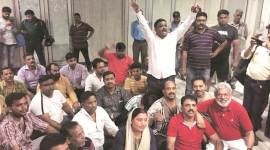 Delhi water politics begins, BJP sits on dharna at Jal Board office