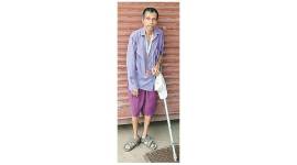 mumbai, disabled man, bmc, brihanmumbai municipal corporation, noc, mumbai news, indian express news