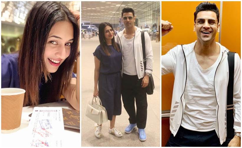 Divyanka Tripathi, Vivek Dahiya airport
