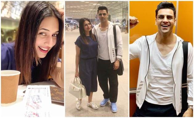 Divyanka Tripathi, Vivek Dahiya airport