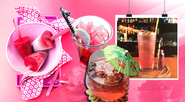 summer, summer drinks, cranberry popsicles, cranberry sorbet