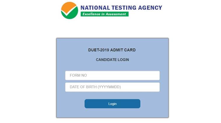 NTA, nta.ac.in, du.ac.in, duet 2019, duet admit card 2019, duet admit card, duet hall ticket, du mock test, duet mock test, du entrance exam, du admissions